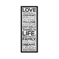 Picture of Love With All _GroupedProduct_Panel_Portrait_Framed_Matted_