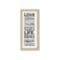 Picture of Love With All _GroupedProduct_Panel_Portrait_Framed_Matted_