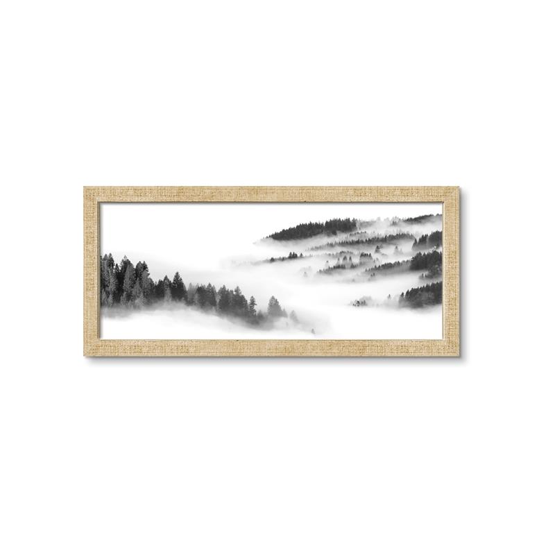 Picture of Foggy Forest Panel _GroupedProduct_Panel_Landscape_Framed_Matted_