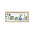 Picture of Simple Plant Row _GroupedProduct_Panel_Landscape_Framed_Matted_
