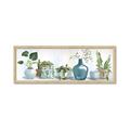 Picture of Simple Plant Row _GroupedProduct_Panel_Landscape_Framed_Matted_