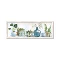 Picture of Simple Plant Row _GroupedProduct_Panel_Landscape_Framed_Matted_