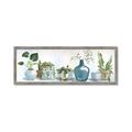 Picture of Simple Plant Row _GroupedProduct_Panel_Landscape_Framed_Matted_