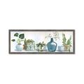 Picture of Simple Plant Row _GroupedProduct_Panel_Landscape_Framed_Matted_