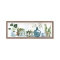 Picture of Simple Plant Row _GroupedProduct_Panel_Landscape_Framed_Matted_