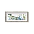 Picture of Simple Plant Row _GroupedProduct_Panel_Landscape_Framed_Matted_