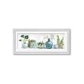 Picture of Simple Plant Row _GroupedProduct_Panel_Landscape_Framed_Matted_