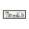 Picture of Simple Plant Row _GroupedProduct_Panel_Landscape_Framed_Matted_