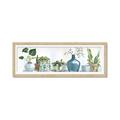Picture of Simple Plant Row _GroupedProduct_Panel_Landscape_Framed_Matted_