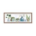 Picture of Simple Plant Row _GroupedProduct_Panel_Landscape_Framed_Matted_