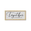 Picture of Together Neutral  _GroupedProduct_Panel_Landscape_Framed_Matted_