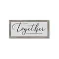 Picture of Together Neutral  _GroupedProduct_Panel_Landscape_Framed_Matted_