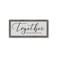 Picture of Together Neutral  _GroupedProduct_Panel_Landscape_Framed_Matted_