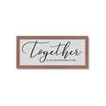Picture of Together Neutral  _GroupedProduct_Panel_Landscape_Framed_Matted_