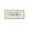 Picture of Together Neutral  _GroupedProduct_Panel_Landscape_Framed_Matted_