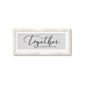 Picture of Together Neutral  _GroupedProduct_Panel_Landscape_Framed_Matted_
