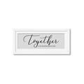 Picture of Together Neutral  _GroupedProduct_Panel_Landscape_Framed_Matted_