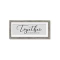 Picture of Together Neutral  _GroupedProduct_Panel_Landscape_Framed_Matted_
