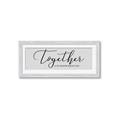 Picture of Together Neutral  _GroupedProduct_Panel_Landscape_Framed_Matted_