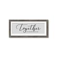 Picture of Together Neutral  _GroupedProduct_Panel_Landscape_Framed_Matted_