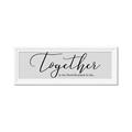 Picture of Together Neutral  _GroupedProduct_Panel_Landscape_Framed_Matted_