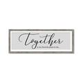 Picture of Together Neutral  _GroupedProduct_Panel_Landscape_Framed_Matted_