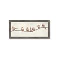 Picture of Birds on Wooden Branch _GroupedProduct_Panel_Landscape_Framed_Matted_
