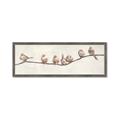 Picture of Birds on Wooden Branch _GroupedProduct_Panel_Landscape_Framed_Matted_