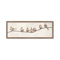 Picture of Birds on Wooden Branch _GroupedProduct_Panel_Landscape_Framed_Matted_