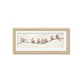 Picture of Birds on Wooden Branch _GroupedProduct_Panel_Landscape_Framed_Matted_