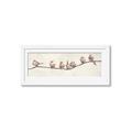 Picture of Birds on Wooden Branch _GroupedProduct_Panel_Landscape_Framed_Matted_
