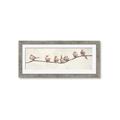 Picture of Birds on Wooden Branch _GroupedProduct_Panel_Landscape_Framed_Matted_