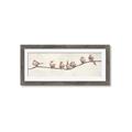 Picture of Birds on Wooden Branch _GroupedProduct_Panel_Landscape_Framed_Matted_