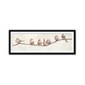 Picture of Birds on Wooden Branch _GroupedProduct_Panel_Landscape_Framed_Matted_