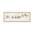 Picture of Birds on Wooden Branch _GroupedProduct_Panel_Landscape_Framed_Matted_