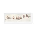 Picture of Birds on Wooden Branch _GroupedProduct_Panel_Landscape_Framed_Matted_