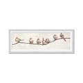 Picture of Birds on Wooden Branch _GroupedProduct_Panel_Landscape_Framed_Matted_