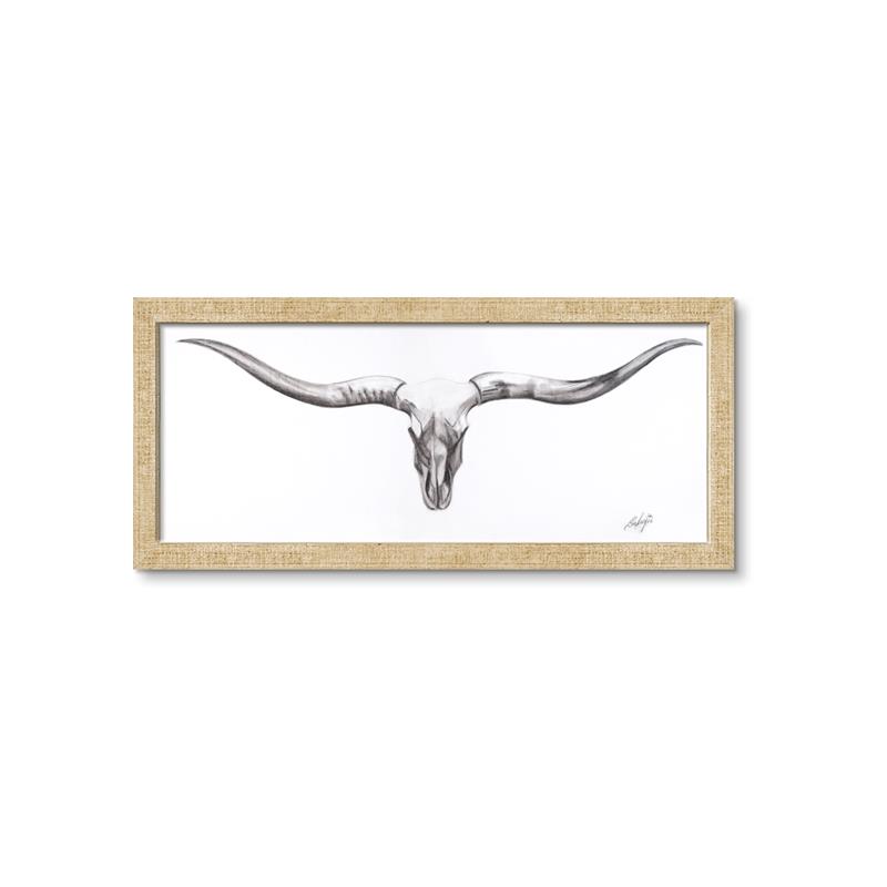 Picture of Stretched Skull   _GroupedProduct_Panel_Landscape_Framed_Matted_