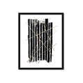 Picture of Black With Gold Fine Lines _GroupedProduct_Rectangle_Portrait_Framed_Matted_
