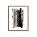 Picture of Black With Gold Fine Lines _GroupedProduct_Rectangle_Portrait_Framed_Matted_
