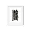 Picture of Black With Gold Fine Lines _GroupedProduct_Rectangle_Portrait_Framed_Matted_