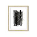 Picture of Black With Gold Fine Lines _GroupedProduct_Rectangle_Portrait_Framed_Matted_