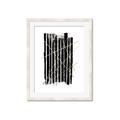 Picture of Black With Gold Fine Lines _GroupedProduct_Rectangle_Portrait_Framed_Matted_