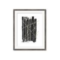 Picture of Black With Gold Fine Lines _GroupedProduct_Rectangle_Portrait_Framed_Matted_