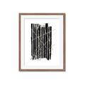 Picture of Black With Gold Fine Lines _GroupedProduct_Rectangle_Portrait_Framed_Matted_