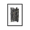 Picture of Black With Gold Fine Lines _GroupedProduct_Rectangle_Portrait_Framed_Matted_