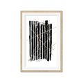 Picture of Black With Gold Fine Lines _GroupedProduct_Rectangle_Portrait_Framed_Matted_