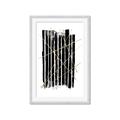 Picture of Black With Gold Fine Lines _GroupedProduct_Rectangle_Portrait_Framed_Matted_