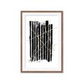 Picture of Black With Gold Fine Lines _GroupedProduct_Rectangle_Portrait_Framed_Matted_