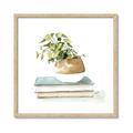 Picture of Pot On The Books I _GroupedProduct_Square_Framed_Matted_
